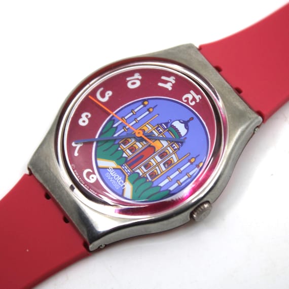 1993, Vintage Gents Swatch, 'dehli', GX125, NO Box, New Old Stock