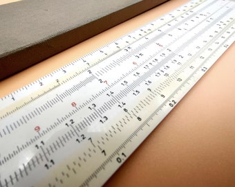 Vintage Logarithmic Slide Ruler - Germany 1960's