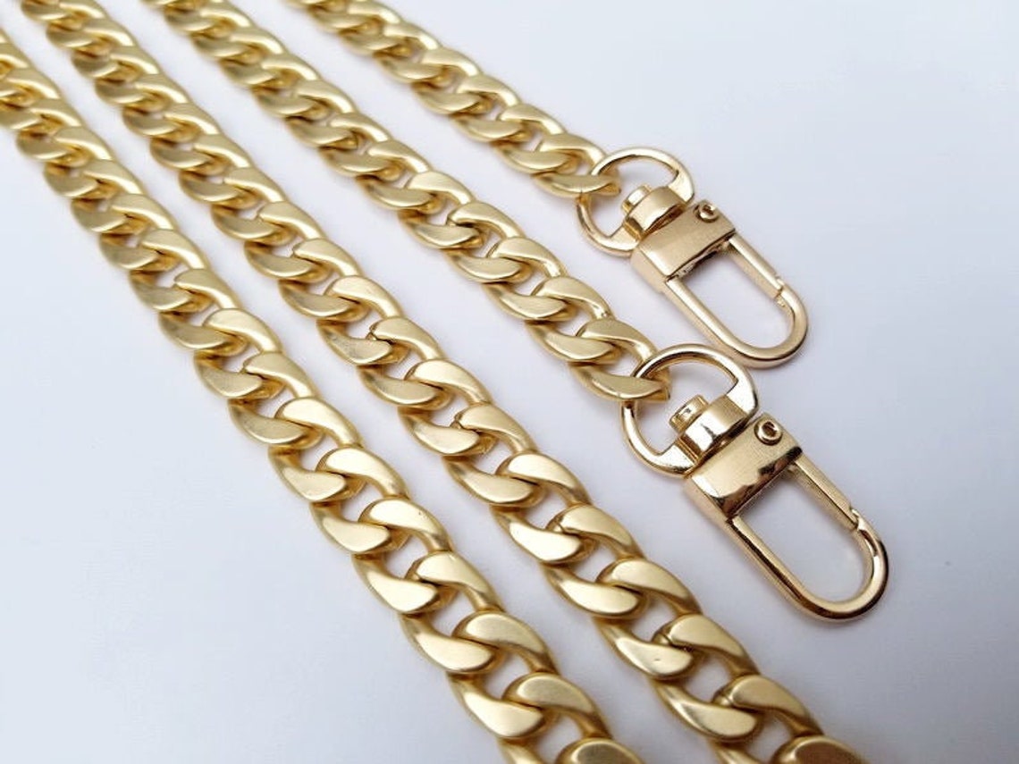 Gold Purse Strap Chain Compatible Strap Handle Shoulder Etsy