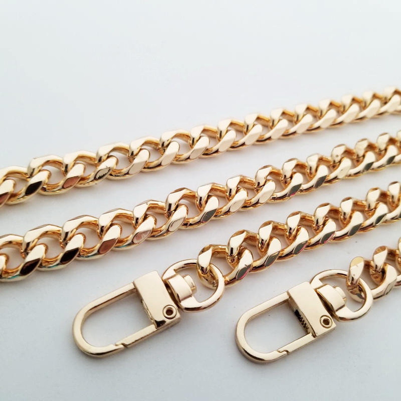 Gold Purse Strap Chain Compatible Strap Handle Shoulder Etsy