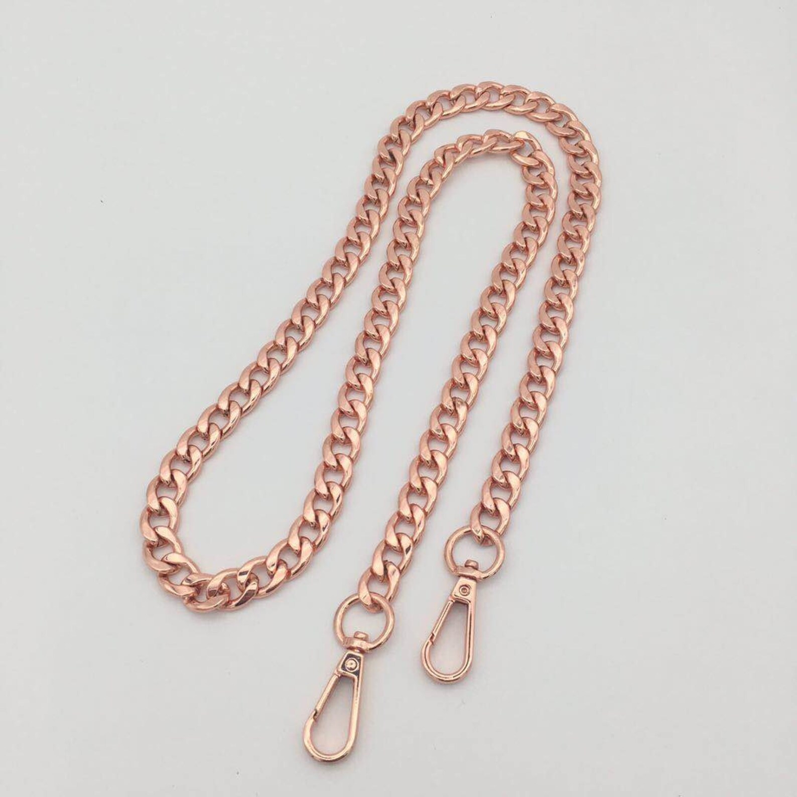 Cadena de oro rosa Cadena bolso correa correa compatible Etsy