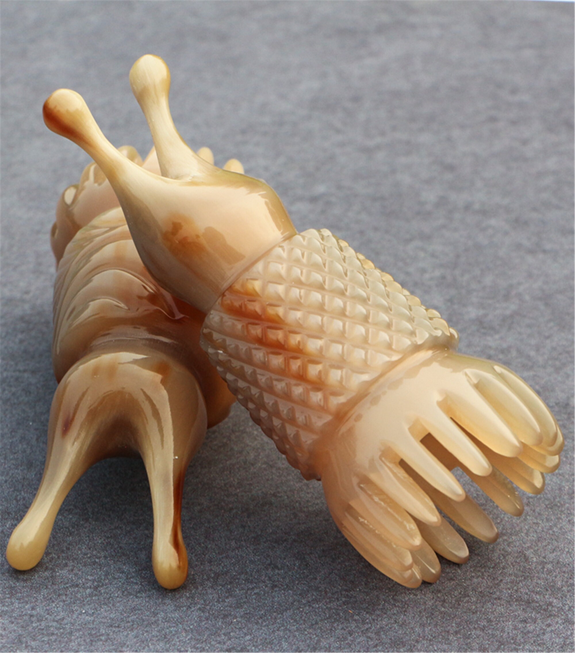 Natural White Cow Horn Shampoo Massage Comb Beauty Nasal Etsy