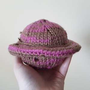Pink and Brown Planetary Pal with Eyes