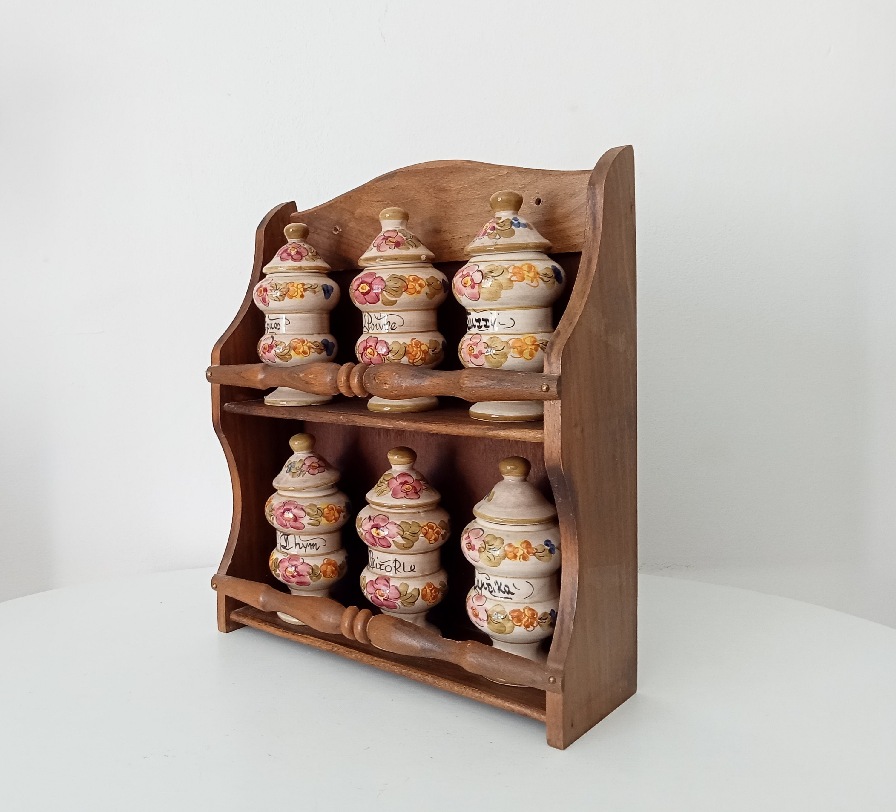 Pink Spice Rack Etsy
