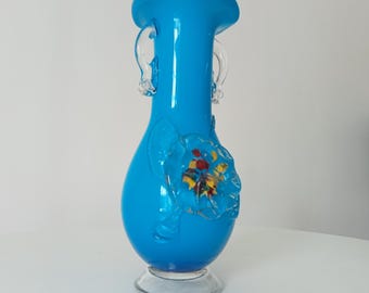 60年代のヴィンテージ ムラーノ 吹きガラスの花瓶 - Etsy 日本