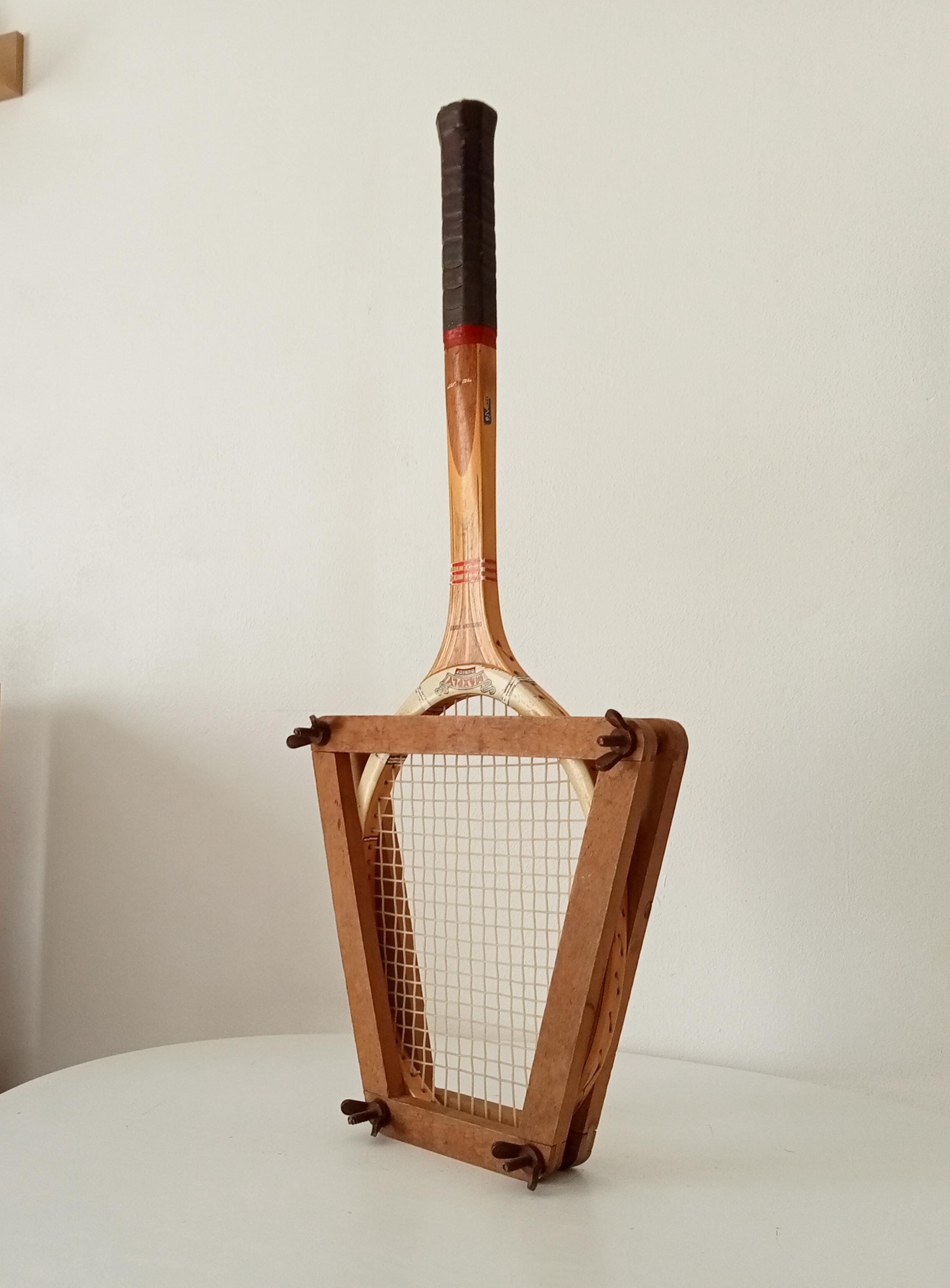 Ancienne Raquette De Squash Dunlop En Bois - Étoile - Occasion
