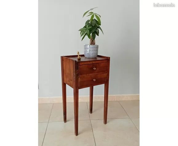 Table d'appoint, Guéridon en Noyer Années 20/30, Side Table, Pedestal Table in Walnut, 20S/30S