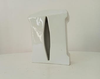Art Deco ceramic wall-mounted paper dispenser