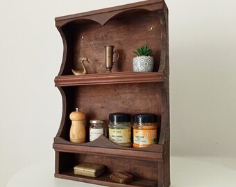 Old spice wall shelf