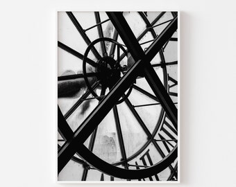 Paris Black and White Architecture Print - Paris Print - Travel Photo - Paris Photography - Abstract Wall Art - Instant Download