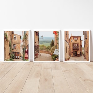 Italy Gallery Wall Art - Tuscany Set of 3 Prints - Travel Poster - Italian Photography - Europe Prints - Instant Download