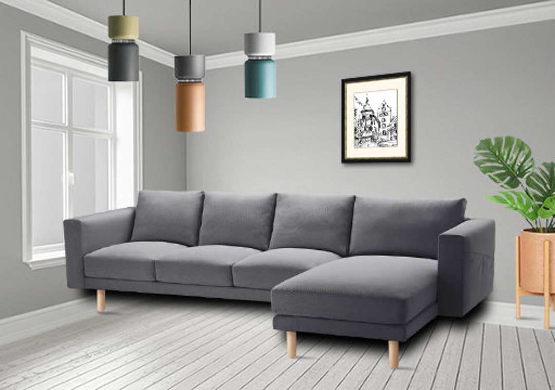 Sofa Cover for IKEA Norsborg 3 Seat Sofa With Chaise Longue ikea