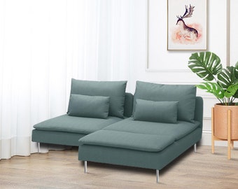 Fantastisch Pest Microbe Soderhamn Cover Ikea Soderhamn 1 Seats With Chaise Lounge - Etsy