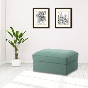 Sofa cover for IKEA Gronlid Footstool, IKEA Slipcover, Gronlid Footstool cover, Gronlid Ottoman Cover Custom Made Cover