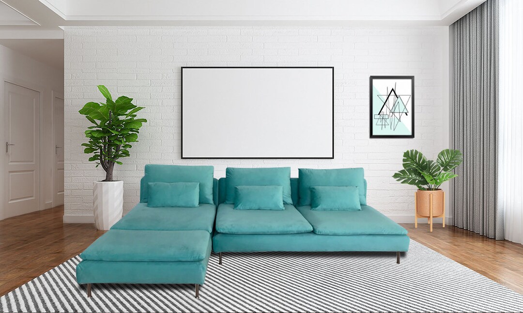 Soderhamn Cover Ikea Soderhamn 3 Seats Plus Chaise Lounge Etsy