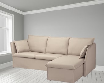IKEA BACKSALEN 3人掛けソファ（長椅子付き）用ソファカバー