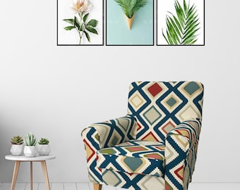 Jennylund Cover, Ikea Ektorp Jennylund Armchair Cover, Jennylund Slipcover, Jennylund, Ikea Armchair Cover, Custom made Floral pattern