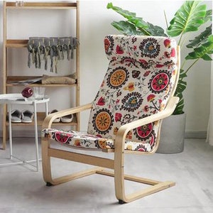Details about   Custom Made Chair Cover Fits IKEA Poang Armchair Patterned Fabrics 