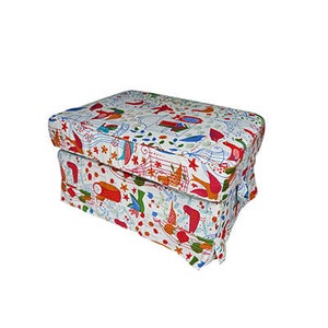 Ikea Ektorp Ottoman Cover, Ektorp Footstool Cover, Ektorp Slipcover, Ektorp Slipcover, Ikea Ottoman Cover Floral patterns Cartoon pattern