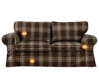 様々なパターンのIKEA Ektorp 2人掛けソファカバー、Ektorpスリップ