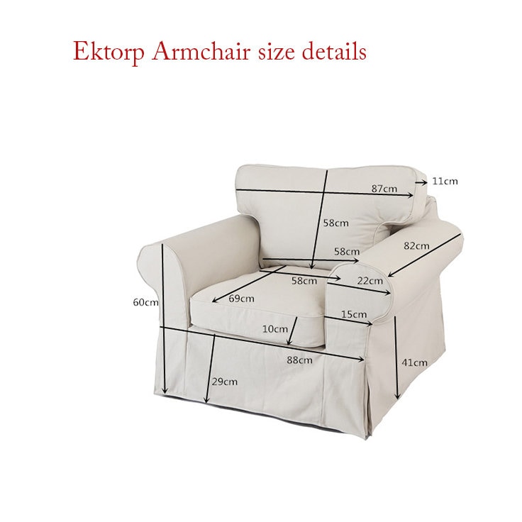 Ikea Ektorp Armchair Cover Ikea Ektorp Slipcover Ikea Ektorp Armchair Cover Ektorp Armchair Slipcover Floral Pattern and Grid Pattern Etsy