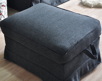Ikea Ektorp Ottoman Cover, Ektorp Footstool Cover, Ektorp Cover, Ektorp Slipcover, Ektorp Slipcover, Ikea Ottoman Cover Custom made