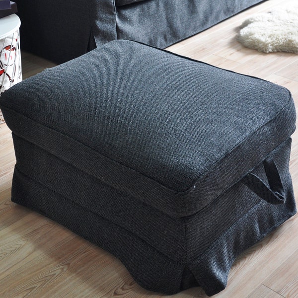 Ikea Ektorp Ottoman Cover, Ektorp Footstool Cover, Ektorp Cover, Ektorp Slipcover, Ektorp Slipcover, Ikea Ottoman Cover Custom made