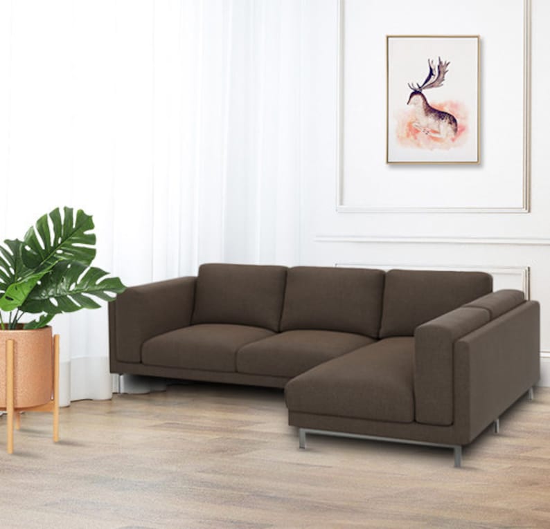 Nockeby Cover Ikea Nockeby 3 Seat With Chaise Sofa Cover Ikea Etsy