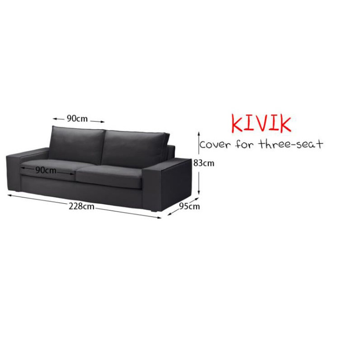 Ikea Kivik 3 Seat Sofa Cover Kivik Replacement Cover Kivik Etsy