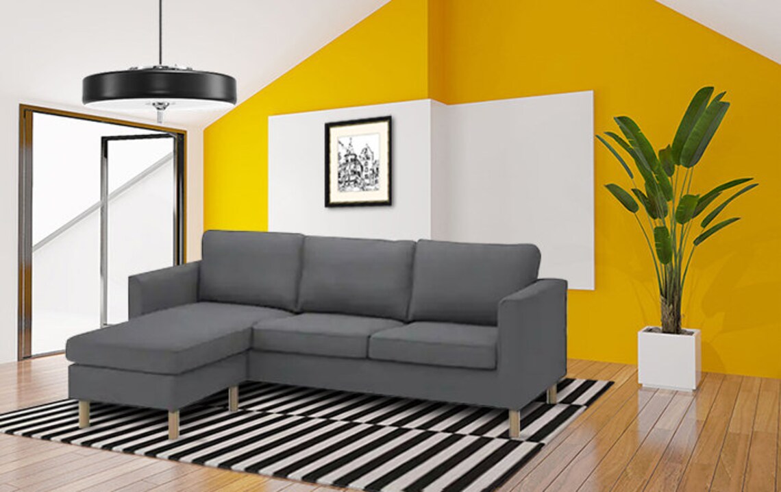 PARUP 3seat Sofa With Chaise Longue Cover Ikea PARUP Cover Etsy