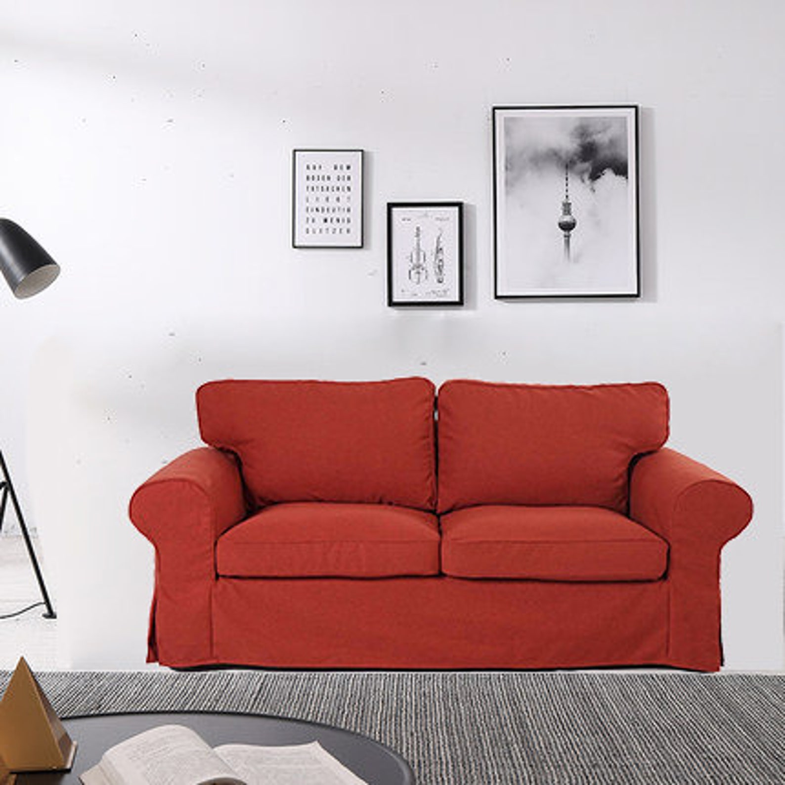 Uppland 2 Seat Sofa Cover Uppland Slipcover Uppland Etsy