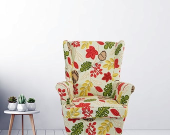Strandmonカバー、IKEA Strandmonウィングチェアカバー、Strandmon