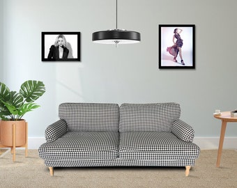 Stocksund Cover, Ikea Stocksund Sofa Cover, Stocksund Replacement Cover,  Stocksund Cover, Stocksund Slipcover, Cotton Grid Check pattern