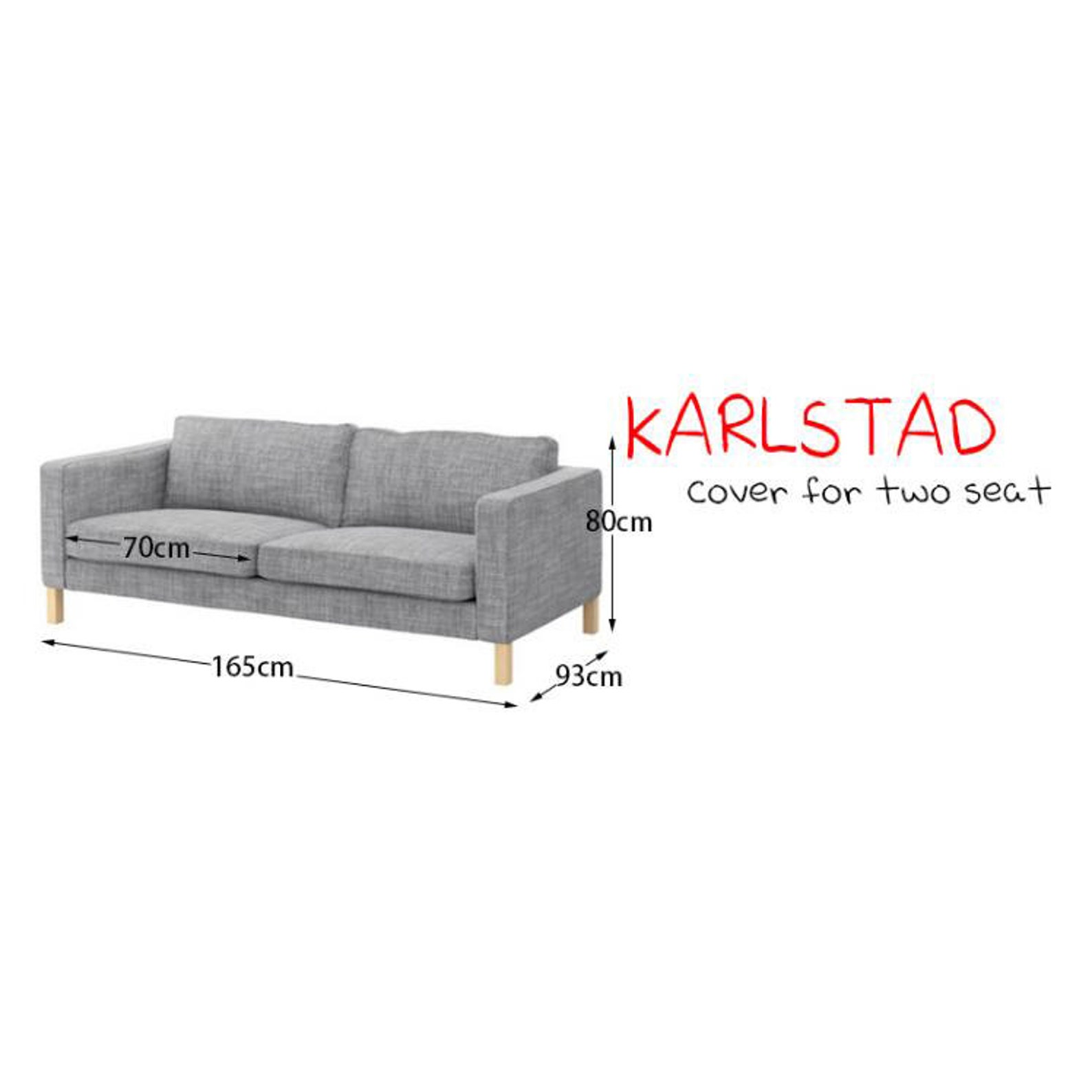 Housse de canapé Ikea Karlstad 2 places housse Ikea Karlstad Etsy France