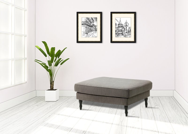 IKEA Stocksund Ottoman Footstool Stocksund Sofa Cover Stocksund