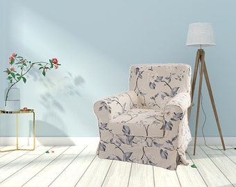 Ektorp Jennylund Cover, Ikea Ektorp Jennylund Armchair Cover, Jennylund Slipcover, Jennylund, Ikea Armchair Cover Floral, Cartoon  patterns