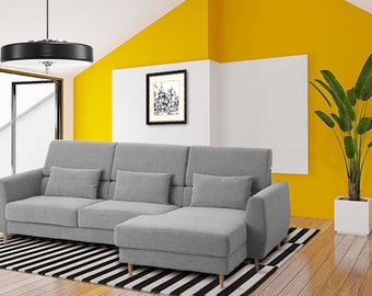 IKEA Slatorp 3 Seat Sofa With Chaise Lounge Cover Replacement