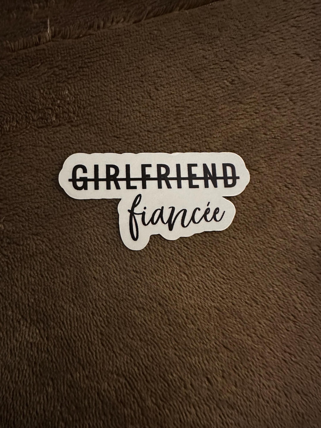 Girlfriend, Fiancee Sticker - Etsy