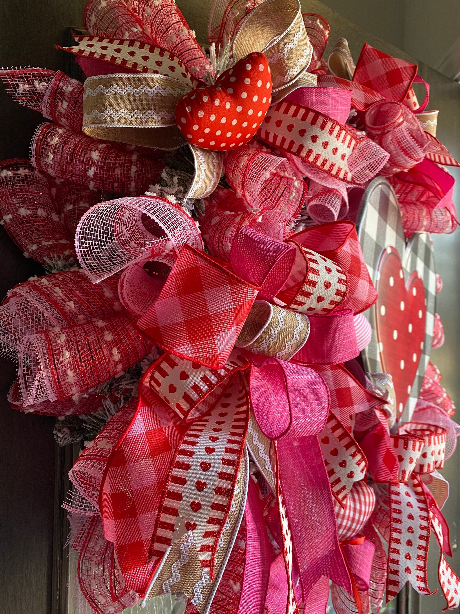 Valentines Wreath for Front Door Valentines Wreath Front Etsy