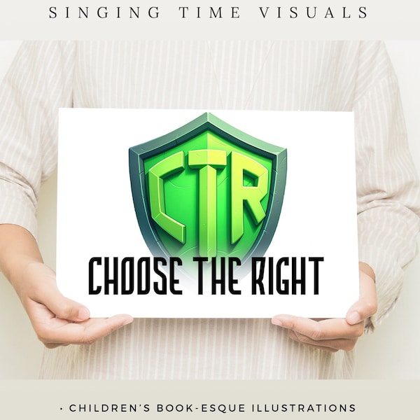 Choose the Right Primary Singing Time | The Church of Jesus Christ of Latter-day Saints | LDS | Visuals | Flip Charts | Pictographs