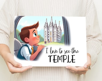 I Love to See The Temple Primary Singing Time | The Church of Jesus Christ of Latter-day Saints | LDS | Visuals | Flip Charts | Pictographs