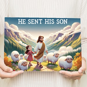He Sent His Son Primary Singing Time | The Church of Jesus Christ of Latter-day Saints | LDS | Flip Charts | Pictographs