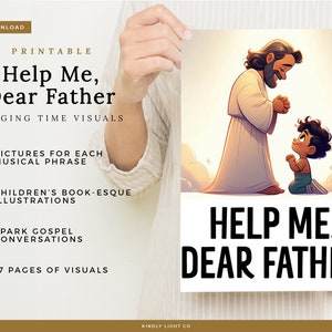 May 2024 Primary Singing Time Bundle LDS Flipcharts Visuals Love One Another I Will Be Valiant Help Me, Dear Father image 6