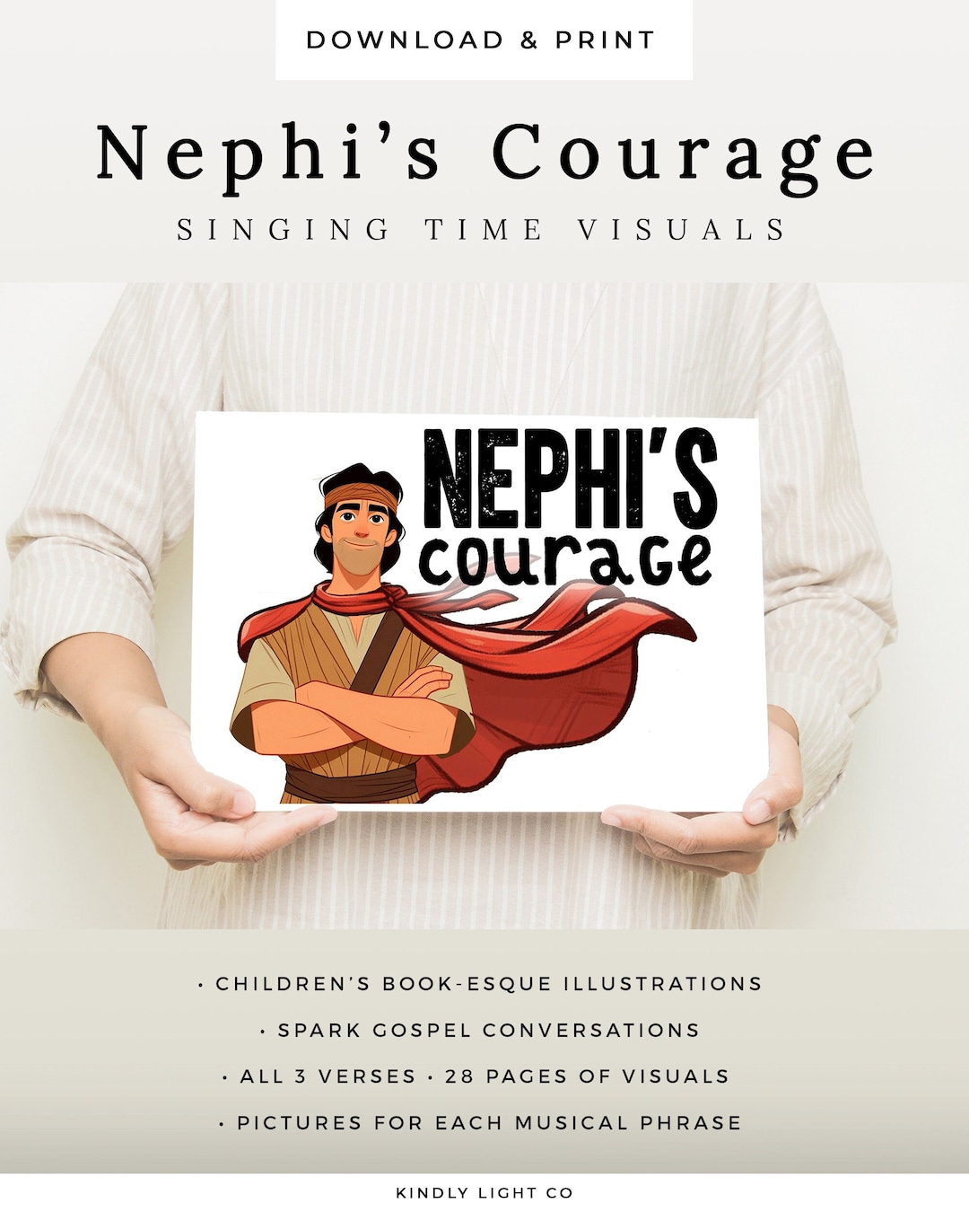 Courage Examples Charts.pdf Nephi's Courage Singing Time Visuals: LDS Primary Flip Chart (PDF ...