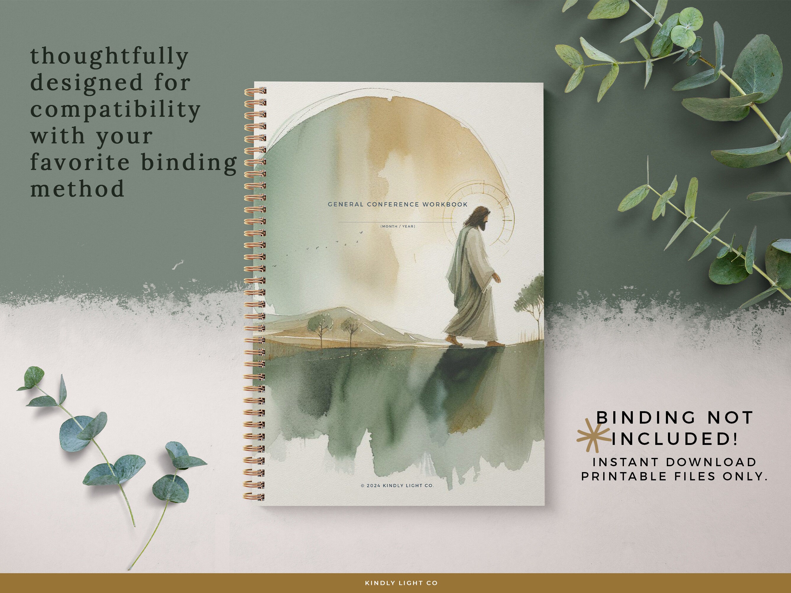 October 2024 Printable General Conference Workbook Instant Download Printable Notebook the