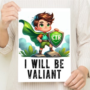 I Will Be Valiant Singing Time | The Church of Jesus Christ of Latter-day Saints | LDS | Visuals | Flip Charts | Pictographs