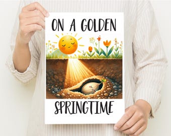 On A Golden Springtime Visuals: LDS Primary Singing Time Flip Chart (PDF Download