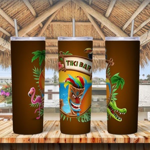 Tiki Bar Tumbler Wrap