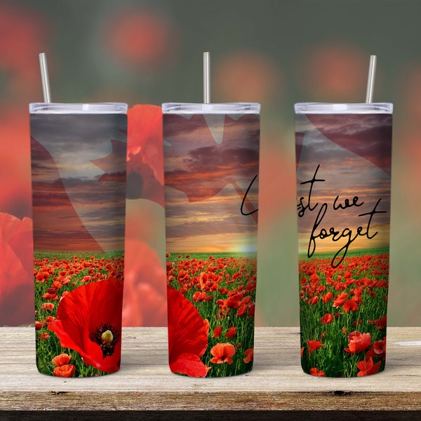 Remembrance Day Tumbler Wrap