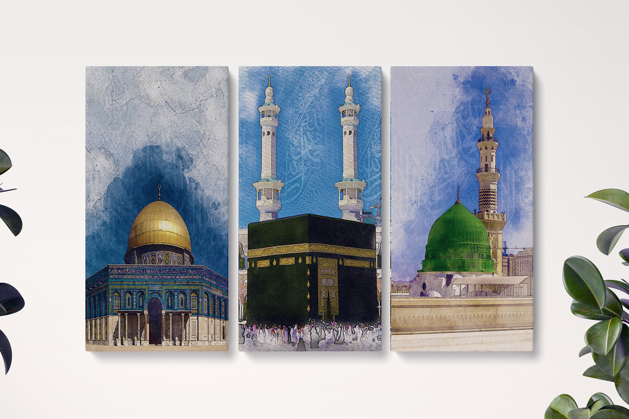 Islamic wall art Set of 3 Digital Prints or individual | Etsy